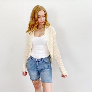 Free People Mohair Knit Cardigan Sweater Medium